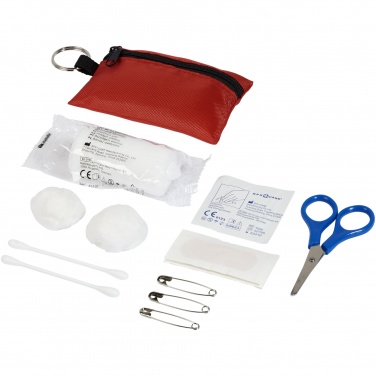 Logo trade promotional merchandise picture of: Valdemar 16-piece first aid keyring pouch