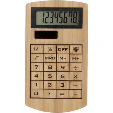 Logo trade promotional gifts picture of: Eugene calculator made of bamboo