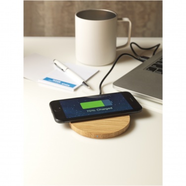 Logotrade promotional merchandise photo of: Essence 5W bamboo wireless charging pad