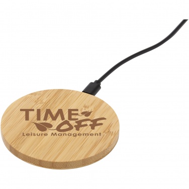 Logotrade corporate gift image of: Essence 5W bamboo wireless charging pad