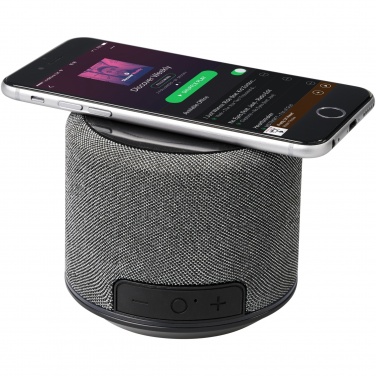 Logo trade promotional gift photo of: Fiber 3W wireless charging Bluetooth® speaker