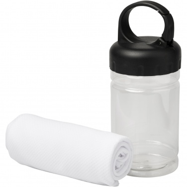 Logo trade promotional item photo of: Remy cooling towel in PET container