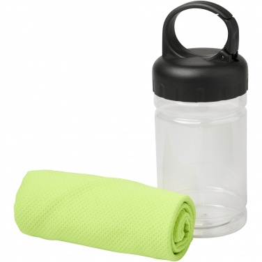 Logo trade promotional items image of: Remy cooling towel in PET container