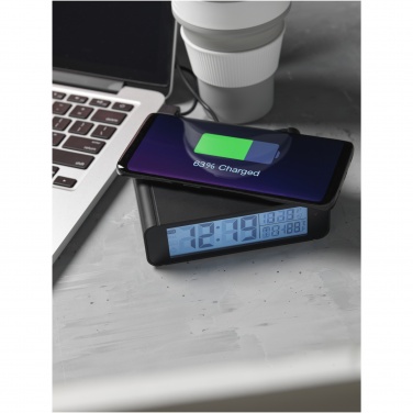 Logo trade promotional merchandise image of: Seconds 5W wireless charging clock