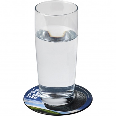 Logotrade promotional products photo of: Brite-Mat® round coaster with tyre material
