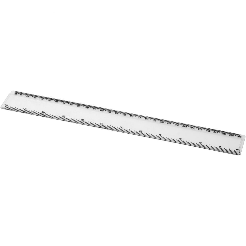 Logo trade business gifts image of: Renzo 30 cm plastic ruler