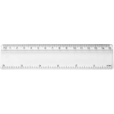 Logo trade business gift photo of: Renzo 15 cm plastic ruler
