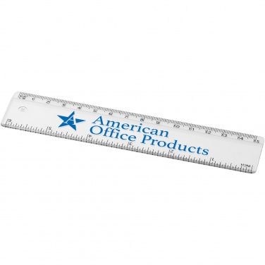 Logo trade promotional merchandise photo of: Renzo 15 cm plastic ruler