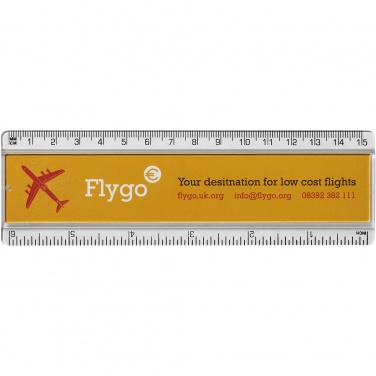 Logotrade promotional merchandise image of: Ellison 15 cm plastic insert ruler