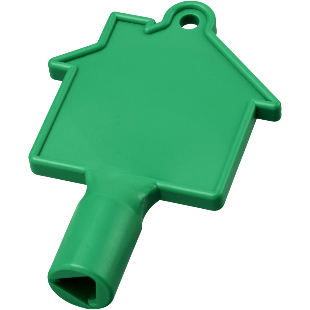 Logo trade business gift photo of: Maximilian house-shaped utility key