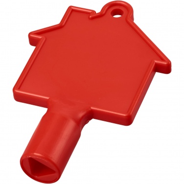 Logo trade business gifts image of: Maximilian house-shaped utility key