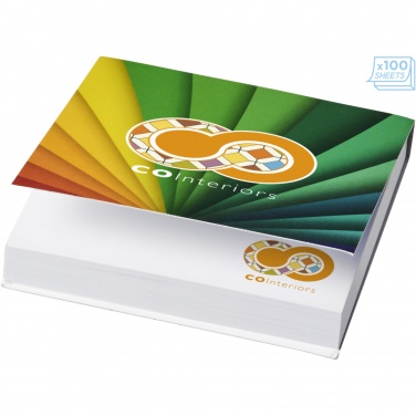 Logotrade promotional gift picture of: Sticky-Mate® soft cover squared sticky notes 75x75mm