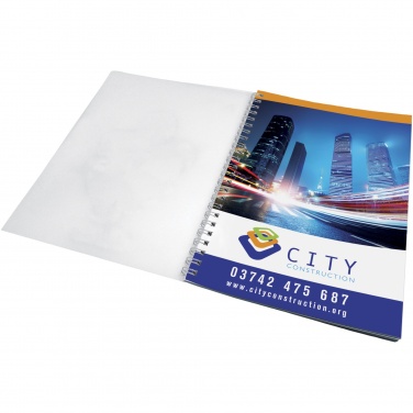Logo trade promotional gifts picture of: Desk-Mate® wire-o A5 notebook PP cover