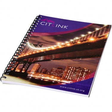 Logo trade promotional merchandise photo of: Desk-Mate® spiral A4 notebook