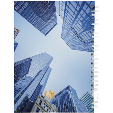 Logo trade promotional merchandise picture of: Wire-o A5 notebook hard cover