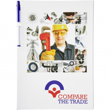 Logo trade corporate gifts image of: Essential conference pack A4 notepad and pen