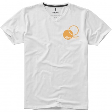 Logotrade promotional product image of: Kawartha short sleeve men's organic V-neck t-shirt