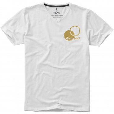Logo trade promotional product photo of: Kawartha short sleeve men's organic V-neck t-shirt