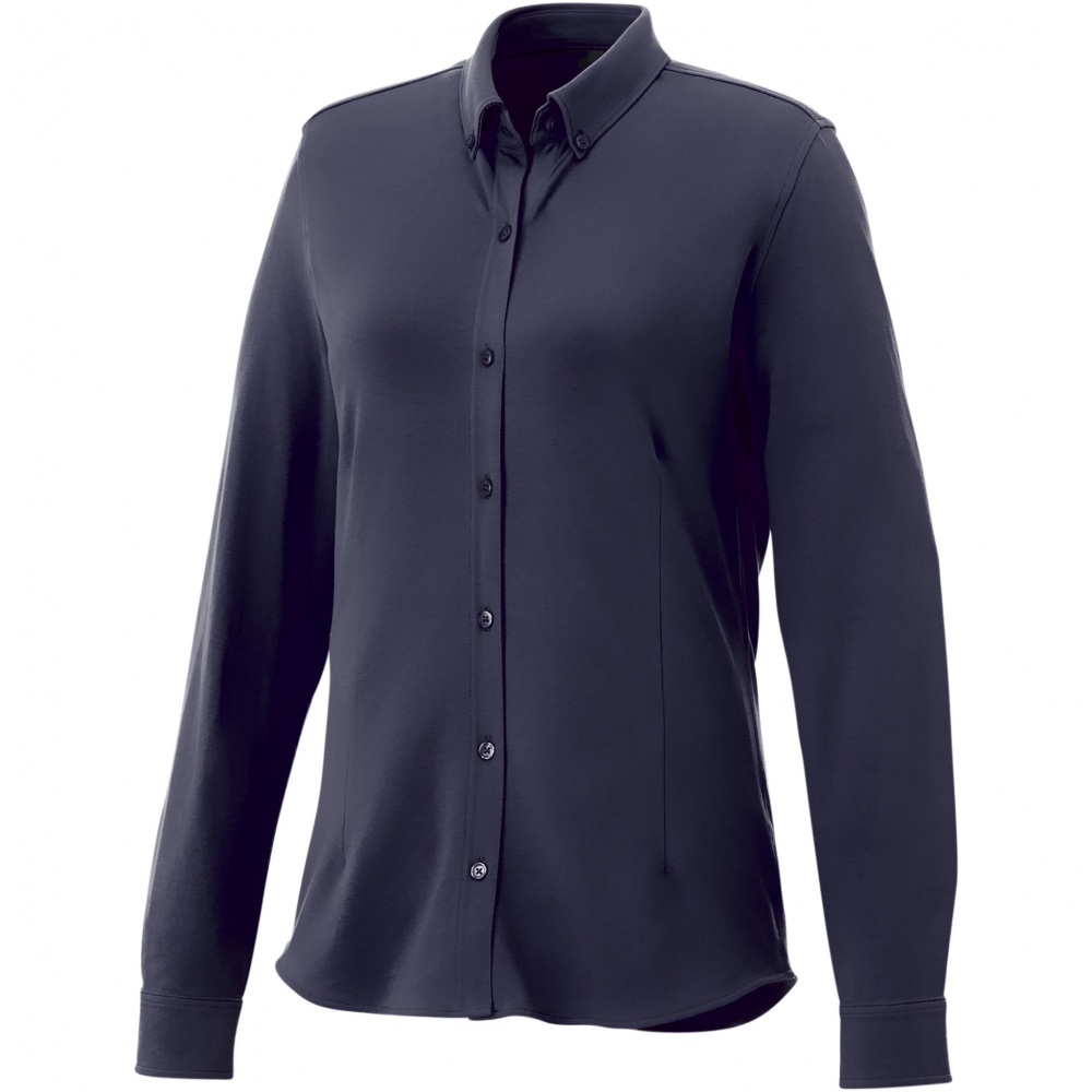 Logo trade promotional gifts image of: Bigelow long sleeve women's pique shirt