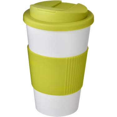 Logo trade promotional items image of: Americano® 350 ml tumbler with grip & spill-proof lid
