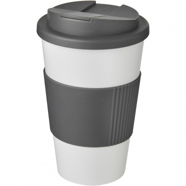 Logotrade promotional gift picture of: Americano® 350 ml tumbler with grip & spill-proof lid