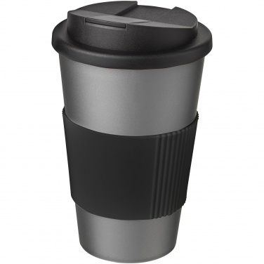 Logo trade promotional gifts image of: Americano® 350 ml tumbler with grip & spill-proof lid