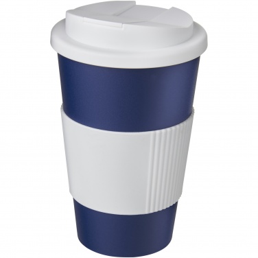 Logo trade advertising products image of: Americano® 350 ml tumbler with grip & spill-proof lid
