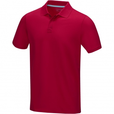 Logo trade promotional items picture of: Graphite short sleeve men’s organic polo