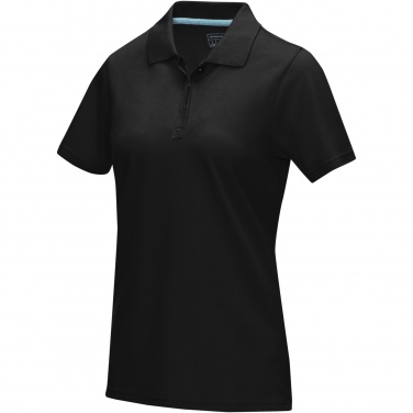 Logo trade advertising products picture of: Graphite short sleeve women’s organic polo