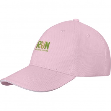 Logo trade promotional giveaways image of: Darton 6 panel sandwich cap