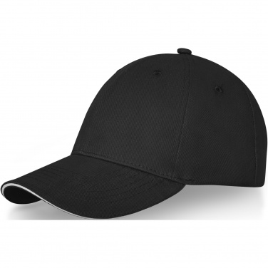 Logo trade corporate gifts image of: Darton 6 panel sandwich cap
