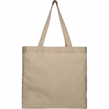 Logo trade promotional giveaway photo of: Pheebs 210 g/m² recycled gusset tote bag 13L