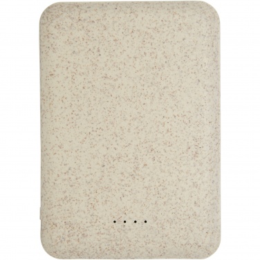 Logotrade promotional merchandise image of: Asama 5000 mAh wheat straw power bank