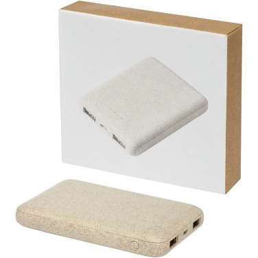 Logotrade promotional merchandise picture of: Asama 5000 mAh wheat straw power bank