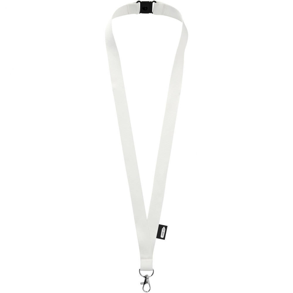 Logotrade advertising products photo of: Tom recycled PET lanyard with breakaway closure