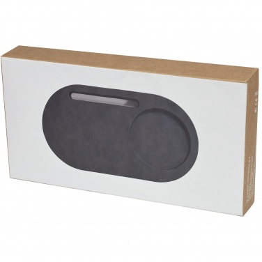 Logo trade promotional merchandise photo of: Klip 5W wireless charging desk organizer