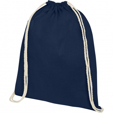 Logo trade advertising products picture of: Oregon 140 g/m² cotton drawstring bag 5L