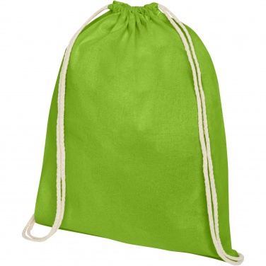 Logotrade promotional merchandise picture of: Oregon 140 g/m² cotton drawstring bag 5L