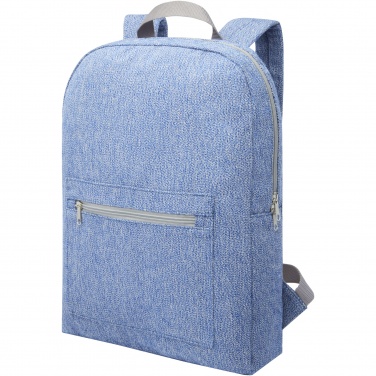 Logo trade business gifts image of: Pheebs 450 g/m² recycled cotton and polyester backpack 10L