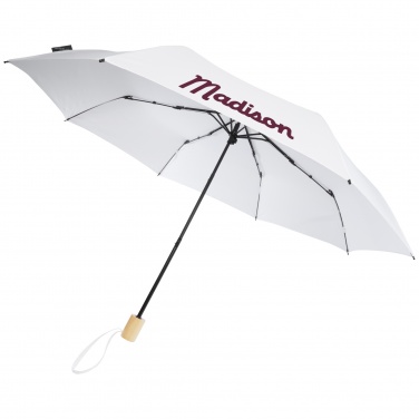 Logo trade promotional gifts image of: Birgit 21'' foldable windproof recycled PET umbrella