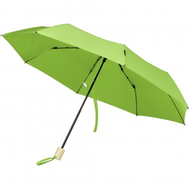 Logo trade promotional gift photo of: Birgit 21'' foldable windproof recycled PET umbrella