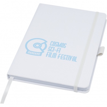 Logo trade advertising products image of: Honua A5 recycled paper notebook with recycled PET cover