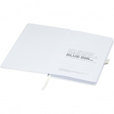 Logo trade promotional giveaways image of: Honua A5 recycled paper notebook with recycled PET cover