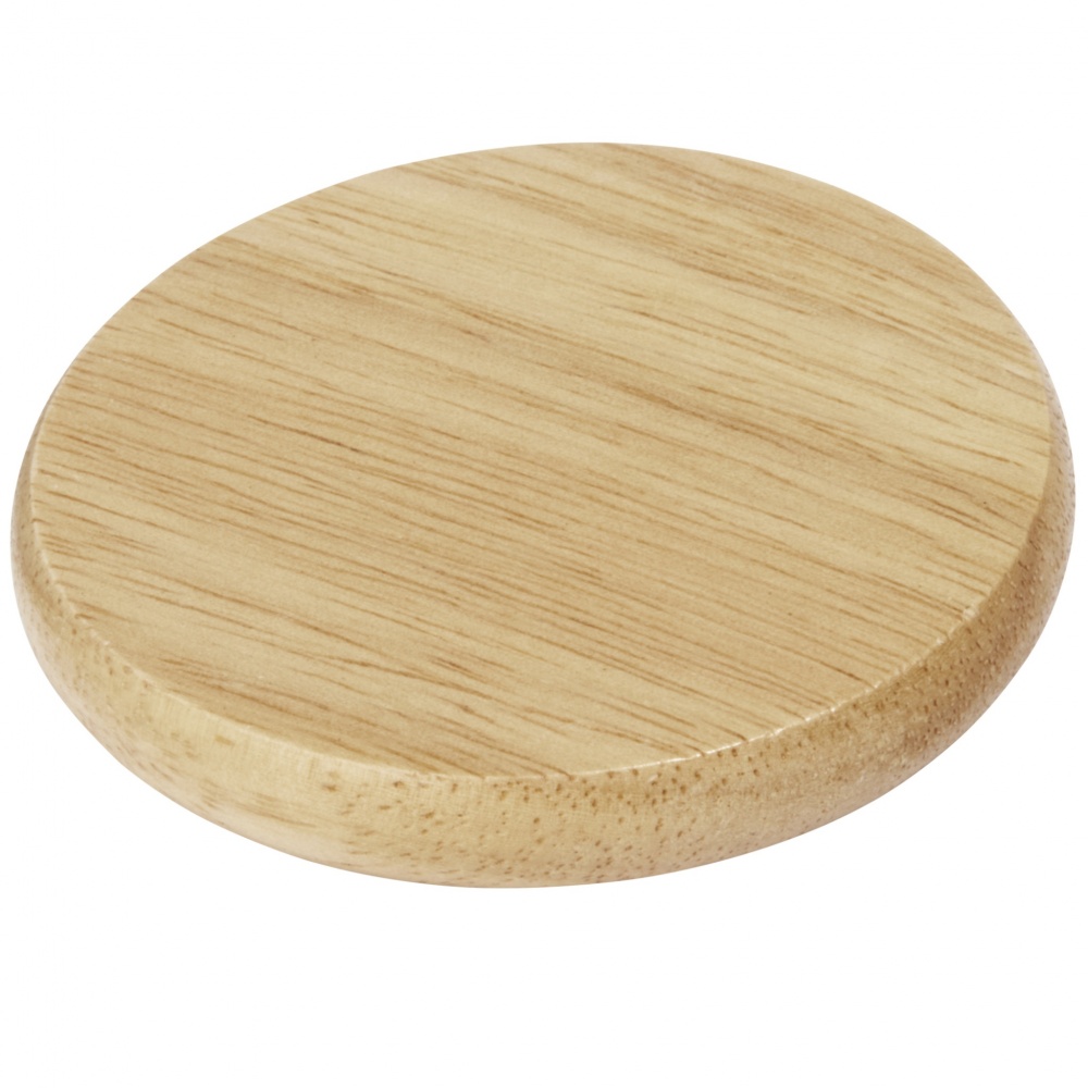 Logo trade promotional merchandise photo of: Scoll wooden coaster with bottle opener