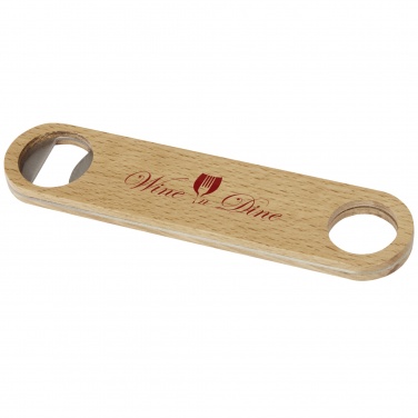 Logo trade promotional giveaways image of: Origina wooden bottle opener