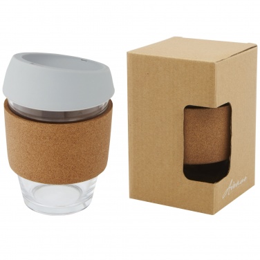 Logo trade promotional product photo of: Lidan 360 ml borosilicate glass tumbler with silicone lid