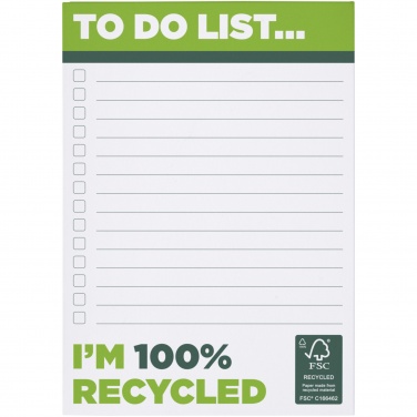 Logo trade corporate gifts image of: Desk-Mate® A6 recycled notepad