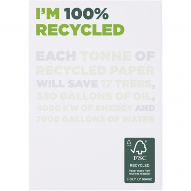 Logo trade promotional giveaways image of: Desk-Mate® A7 recycled notepad