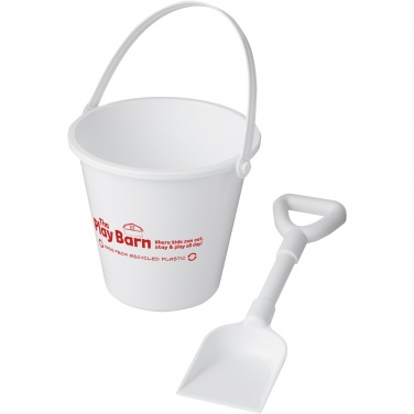 Logo trade promotional gifts image of: Tides recycled beach bucket and spade