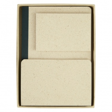 Logo trade advertising products picture of: Verde 3-piece grass paper stationery gift set